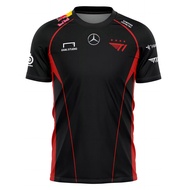 LCK 2024 T1 Uniform Jersey FAKER Uniform T-shirt Mens SKT T1 Esports LOL Tees