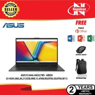 ASUS E1504G-ANJ327WS - GREEN (I3-N305,H&S,8G,512SSD,UHD,15.6FHD,RSLOTX0,SSLOTX0,W11)