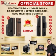 LENOVO F1 PRO DIGITAL LOCK + LENOVO U2 GATE LOCK + DOOR VIEWER + LETTER BOX LOCK  + $200 MATTRESS VOUCHER