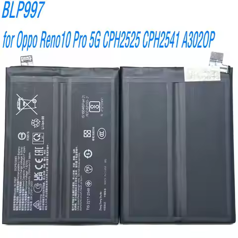 New 7.82V 17.43Wh BLP997 High Quality Battery for Oppo Reno10 Pro 5G CPH2525 CPH2541 A302OP Mobile P