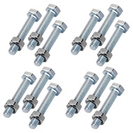 12 Pek 19H1914 Shear Bolts & M40333 Nuts untuk John Deere 46" 47" 50" 54" Traktor-Mounted Snowblower