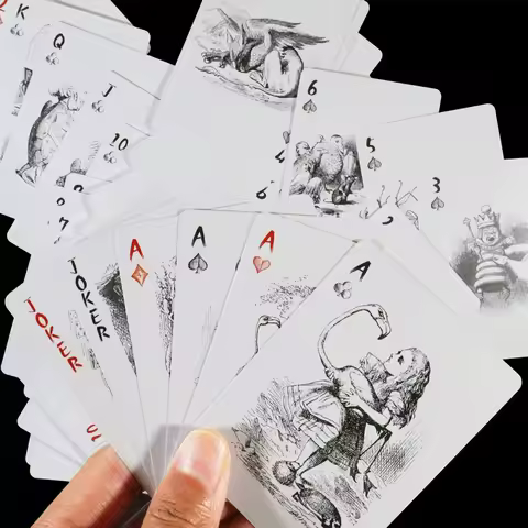 64x89mm Vintage Deck of Cards Playing Cards Alice Poker Game Family Gathering Entertainment Board Ga
