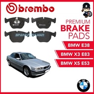 BREMBO Front Brake Pads (1 set) -  BMW E38 740i, BMW X3 E83 3.5d, BMW X5'00 E53 3.0i,4.4i
