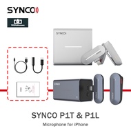 SYNCO P1 L/T P1L P1T Wireless Microphone System 2.4GHz Dual Channel Real Time Condenser Mic for Type C Phone Android