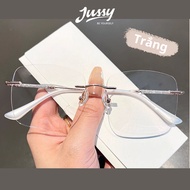 Kính Mát Nữ Má Hồng Cao Cấp JMK09 Jussy Official Kính Râm Nữ Chống Tia UV Gọng Mắt Oval Full Hộp Loc