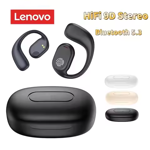 Lenovo Bone Conduction Earphones Sports Bluetooth 5.3 Wireless Earbuds HiFi 9D Stereo Waterproof TWS