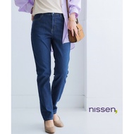 Direct from Japan Nissen_ Comfortable Versatile Slim Fit Stretch Denim Pants for Women - Blended Ski