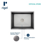 RIGEL Scratch Resistance Kitchen sink R-SNK554521SB-LINEN [Bulky]