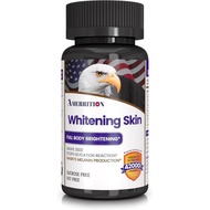 Skin Whitening Supplement Infused with Grape Seed Extract, Glutathione, Vitamin B3, and Vitamin C - 