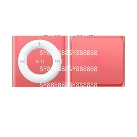 New Retro 2GB Mini Clip MP3 Player Compatible With iPod Shuffle 4 Mid 2015 Version Pink‑Coral Peach 
