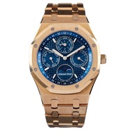 Audemars Piguet/Royal Oak Series26574BAFull Gold Blue Plate Perpetual Calendar Rare Gold Men's Automatic Machinery Dial41MM