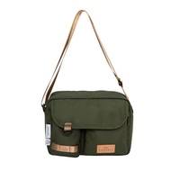 【 DOUGHNUT 】9.7吋 防潑水 側背/肩背 輕便 mission lite-軍綠