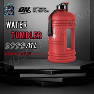 0N Optimum Nutrition Water Bottle Jug, 2 Litre,water tumbler (Red) 100% original