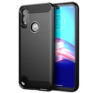 Soft Carbon Fiber Case for Moto E6i Motorola E6S 2020 Shockproof Phone Cover for moto e6s 2020 Brush