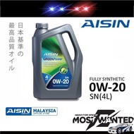 Aisin Engine Oil Greenpower Fully Synthetic SN 0W20 (4L)