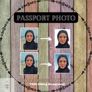 PASSPORT PHOTO PRINTING / CUCI GAMBAR PASSPORT (FREE BACKGROUND EDITING)