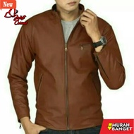 jaket kulit pria garut jaket Kulit Pria Casual Kantor / Jaket kulit Motor Casual