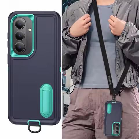 Heavy Cover Case for Samsung Galaxy A37 5G A 37 Cell Phone Accessories Covers with Long Lanyard