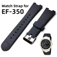 Watch Strap for Edifice EF-305 EF305  EF-305-1AV EF-305-9AV Series Silicone Rubber Watch Strap Band 
