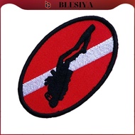 blesiya 70x45mm Scuba Diver Down Flag Patch Dive Patches - Clothes, Jeans, Jackets,