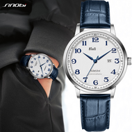 Sinobi นาฬิกาแฟชั่นสุดหรูสำหรับผู้ชาย, นาฬิกาควอตซ์ดีไซน์ดั้งเดิมผู้ชายสายหนังธุรกิจลำลองสำหรับผู้ชาย