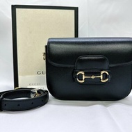 GUCCI 1955 mini全皮革肩背包
