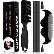 23 Years Large Size Men's Beard Pen Beard Pen Beard Styling Pen Beard Brush and Mini Beard Comb Comb