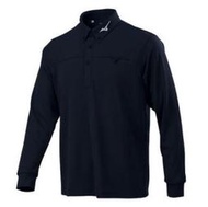 MIZUNO 美津濃 男 長袖Polo衫 (左胸扣袋) 黑 32TA854509 特價1344