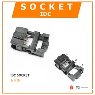 IDC CONNECTOR SOCKET 2X3 6 PIN FEMALE 2.54mm amphenol CONNECTOR 6pin