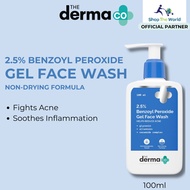 The Derma Co 2.5% Benzoyl Peroxide Gel Face Wash Soothes Inflammation & Fights Acne (100ml)