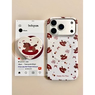Fashion Magnetic Phone Case for iPhone 15 16 Pro 14 Pro Cute Cartoon Star Heart Carousel Design Case