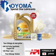 100% HONDA HAMP JAPAN HONDA OIL FILTER H1540-RTA-003 + KOYOMA 0W20 FULLY SYNTHETIC ENGINE OIL