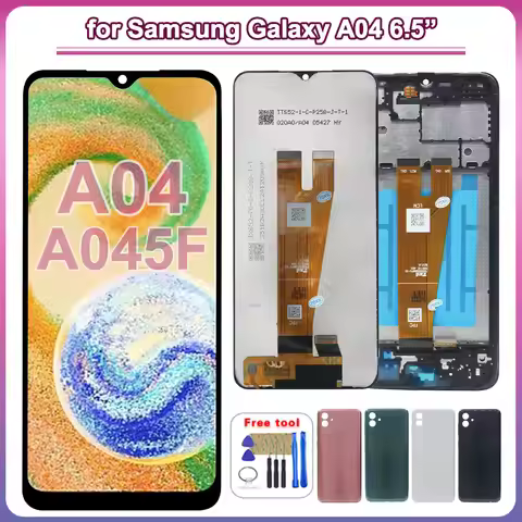 100% Tested LCD for Samsung Galaxy A04 LCD Display Touch Screen Digitizer Replacement for Samsung A0