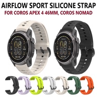 Ready Stock] Airflow Soft Sport Silicone Strap Band for Smart Watch Coros Apex 4 46mm Coros Nomad