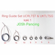 Ring guide set marit rod complete mamarit NoN fuji content 9 feet 1 top ring Torzite