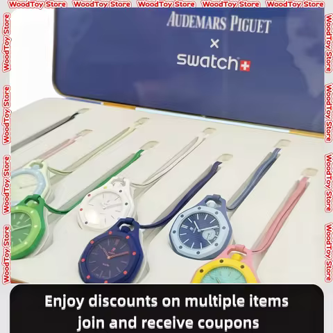 New AP SWATCH Joint Watch Quartz Strap 1:1 Replica Royal Oak Pocket Watch Silicone Watch Strap Penda