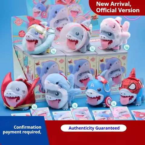 New Official Authentic Marvel Rivals Land Shark Jeff Cosbi Plush Blind Box Mini Keychain Collectible