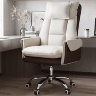 全城熱賣 - 辦公椅家用椅電腦椅支持背部設計135度可以躺椅(啡白色基本版)