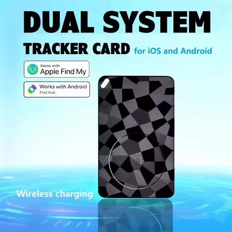 Dual system tracker card for iOS Androd tracker card Global Positioning locator works with apple fin