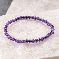 紫水晶 | 天然能量水晶手串 | 3.5-4.5mm  D10401