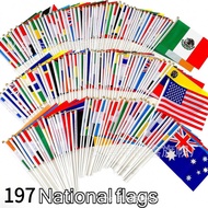 197Pcs/set Different Countries Flag Flags of the World National Flags All Countries Hand Flag