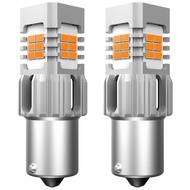 AUXITO 2 Chiếc Đèn Led Tín Hiệu Rẽ Tự Động No Hyper Flash T20 Led 7440 Wy21W 1156 P21W Ba15S Không L