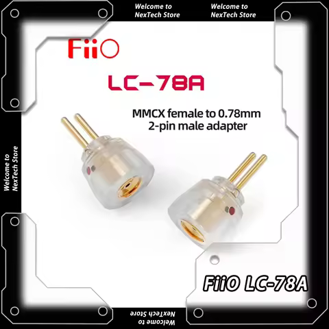 FiiO LC-78A MMCX Female To 0.78mm 2 Pin Male Earphone Switching Plug Customize Low Delay Earphone Ad