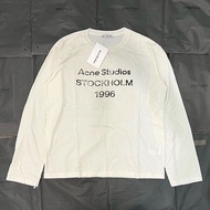 Acne studio1996 Washed Letter Casual Long Sleeve