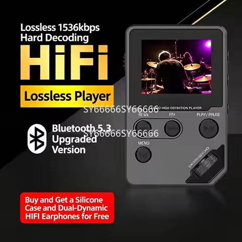 HiFi MP3 With Screen Bluetooth Lossless For Mrobo C5 Music Player 72GB Mini Portable Car TF Card E-b