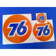 Union 76 Seventy Six Engine Oil Sticker Motor HP Latex Print