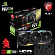 MSI Graphic Card GeForce RTX 2070 SUPER GAMING X TRIO (8GB GDDR6, 256-bit, DP x3, HDMI x1) ประกันศูนย์ MSI 3 ปี