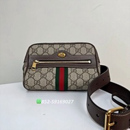 ✨99新 🥳全港最平🌈GUCCI Ophidia Belt Bag 517076 96I3B 8745 Supreme/Brown 古馳 金扣腰包 棕色 💖可單肩 可斜背 👏現貨 支持陪驗 #女裝手袋