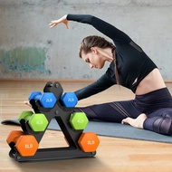 3 Tier Weight Rack for Dumbbells - Compact Weight Holder Small Dumbbell Rack Stand Only Works for Du