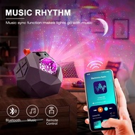 Rodanny Led Poligon Langit Projektor dengan Muzik Bermain Bluetooth Hiasan Bilik Hiasan Bilik Hiasan